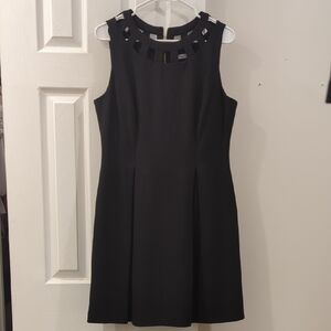 Eliza J Black Sleeveless Sheath Mini Dress